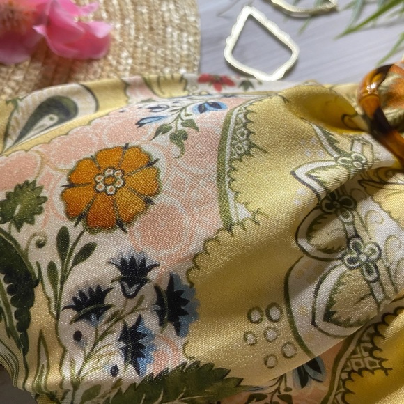 Zimmermann Scarf-Print Strapless One Piece Swimsuit - Picture 9 of 15